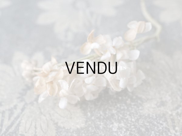 画像5: アンティーク  ホワイトライラックの布花のセット (5)
