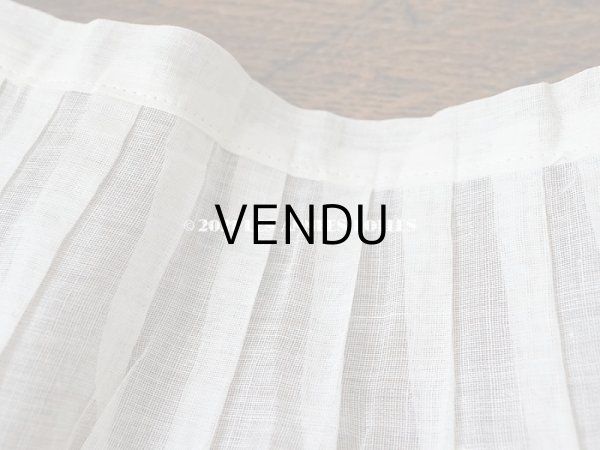 画像5: 1900年代 アンティーク 幅広 ドレスの裾  レース付き & プリーツ入り 20.3cm幅 1.68m (5)