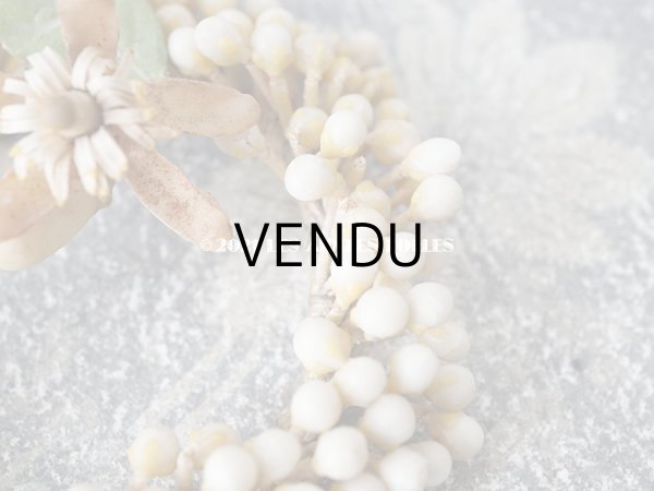 画像4: 1900年代 アンティーク ドール用 ワックスフラワーの小さなヘッドリース (4)