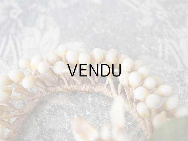 画像5: 1900年代 アンティーク ドール用 ワックスフラワーの小さなヘッドリース (5)