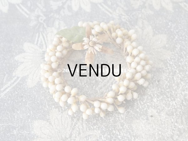 画像3: 1900年代 アンティーク ドール用 ワックスフラワーの小さなヘッドリース (3)