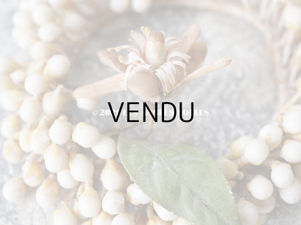 画像7: 1900年代 アンティーク ドール用 ワックスフラワーの小さなヘッドリース (7)