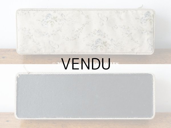 画像3: 1900年代 アンティーク ブルーの薔薇のブーケ＆ガーランド  カルトナージュボックス　 (3)