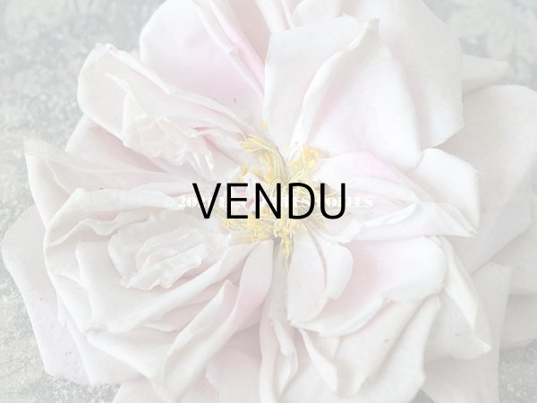 画像3: アンティーク 淡いピンクの大きな薔薇の布花 コサージュ (3)