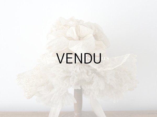 画像5: 19世紀末 アンティーク 小さな女の子用 帽子 リボン＆レース  (5)