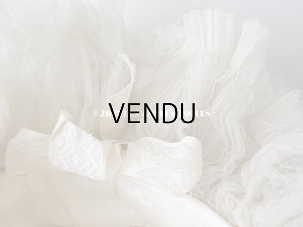 画像16: 19世紀末 アンティーク 小さな女の子用 帽子 リボン＆レース  (16)