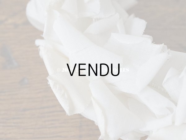 画像12: 1900年代 アンティーク 薔薇の布花のティアラ 花冠　 (12)