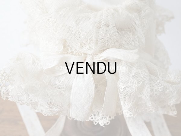 画像9: 19世紀末 アンティーク 小さな女の子用 帽子 リボン＆レース  (9)