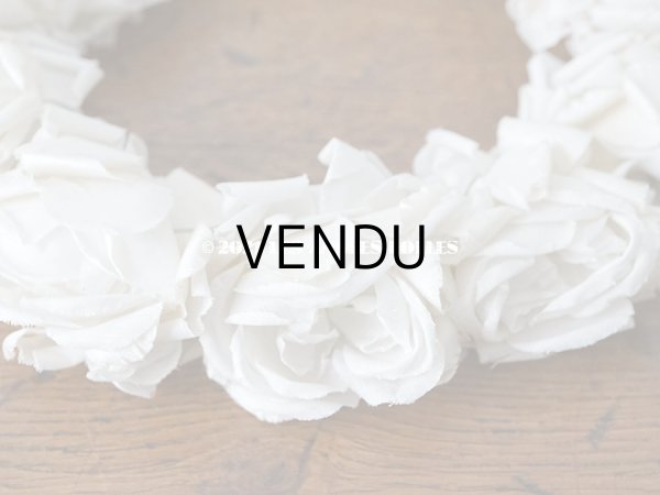 画像8: 1900年代 アンティーク 薔薇の布花のティアラ 花冠　 (8)