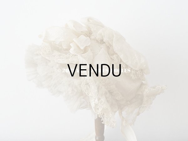 画像3: 19世紀末 アンティーク 小さな女の子用 帽子 リボン＆レース  (3)