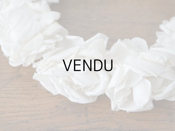 画像6: 1900年代 アンティーク 薔薇の布花のティアラ 花冠　 (6)