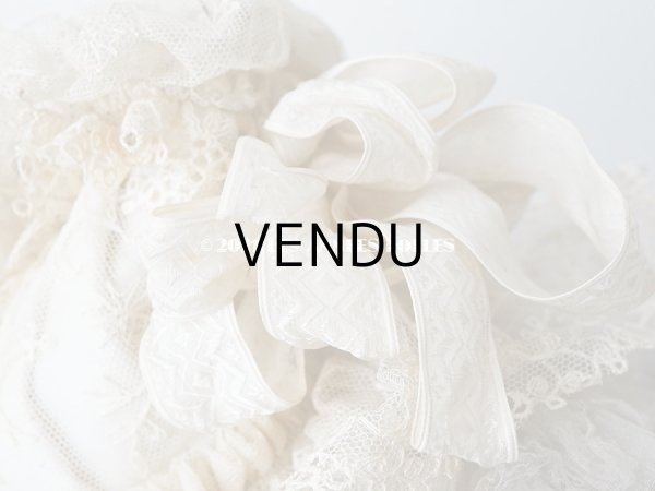 画像13: 19世紀末 アンティーク 小さな女の子用 帽子 リボン＆レース  (13)