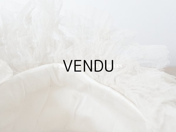 画像18: 19世紀末 アンティーク 小さな女の子用 帽子 リボン＆レース  (18)