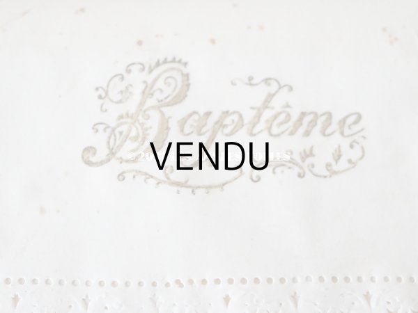 画像4: アンティーク 鈴蘭＆水色のリボンのお菓子箱　バテムのドラジェボックス レースペーパー (4)