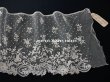 画像3: 19世紀末 アンティーク 未使用 8.8m 手編みのボビンレース 幅広18cm アプリカシオン・アングルテール  (3)