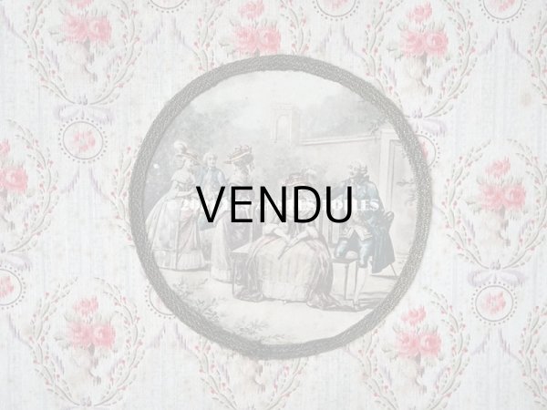 画像5: 1900年代 アンティーク ピンクの薔薇のメダイヨン 大きなカルトナージュボックス 41.3×26×12.8cm (5)