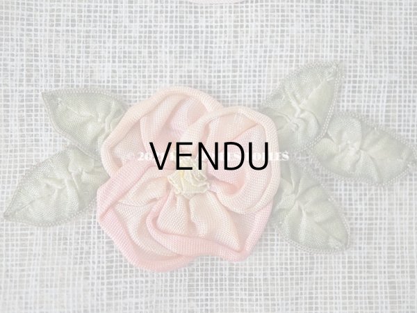 画像3: 1920年代 アンティーク 未使用 薔薇の大きなロココモチーフ 2点セット (3)