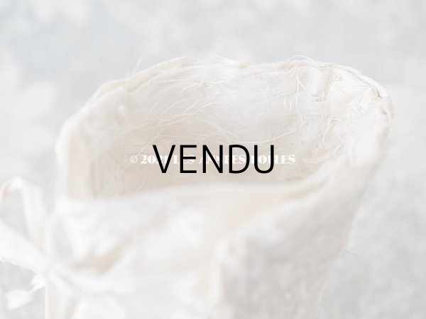 画像11: 1900年代 アンティーク ベビーシューズ シルク製 (11)