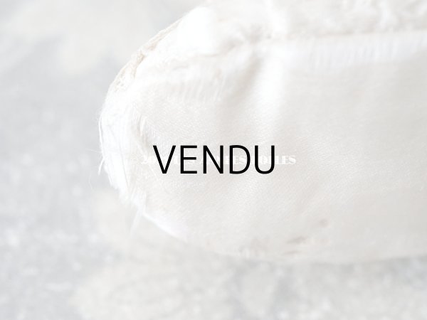 画像17: 1900年代 アンティーク ベビーシューズ シルク製 (17)