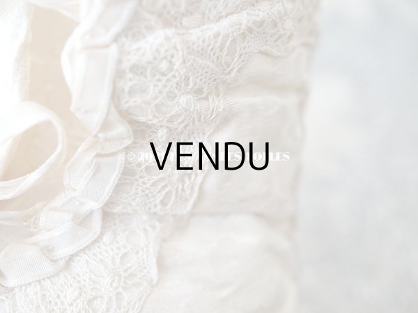 画像15: 1900年代 アンティーク ベビーシューズ シルク製 (15)