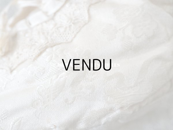 画像16: 1900年代 アンティーク ベビーシューズ シルク製 (16)