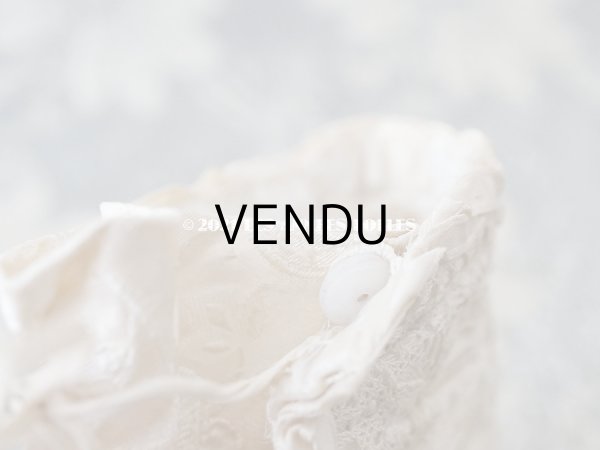 画像19: 1900年代 アンティーク ベビーシューズ シルク製 (19)