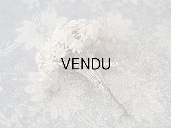 画像5: アンティーク ティアラ制作用 ワックスフラワーパーツ 約50〜60ピースのセット (M） (5)