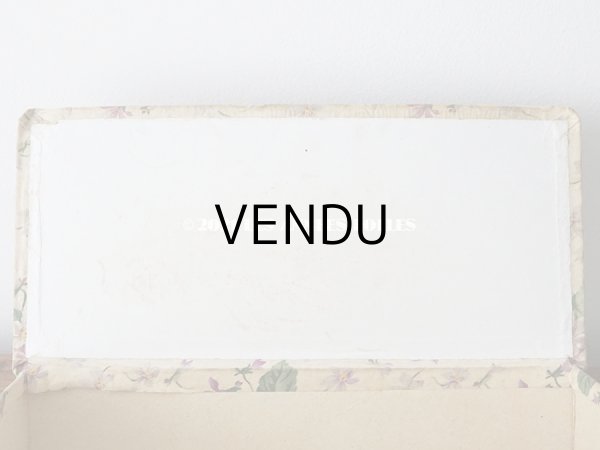 画像6: 1900年代 アンティーク 菫のブーケ　カルトナージュボックス (6)