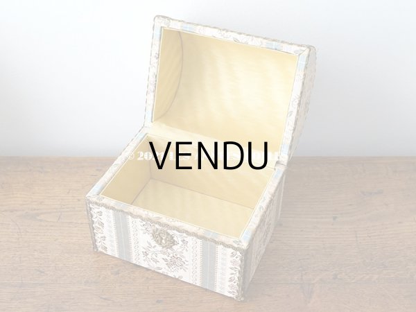 画像5: アンティーク 花模様のコフレ ジャガード織 (5)