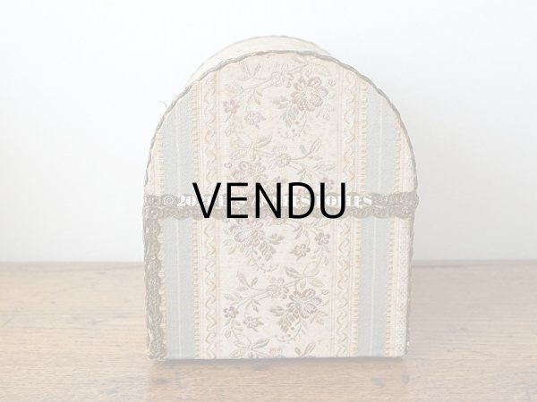 画像11: アンティーク 花模様のコフレ ジャガード織 (11)