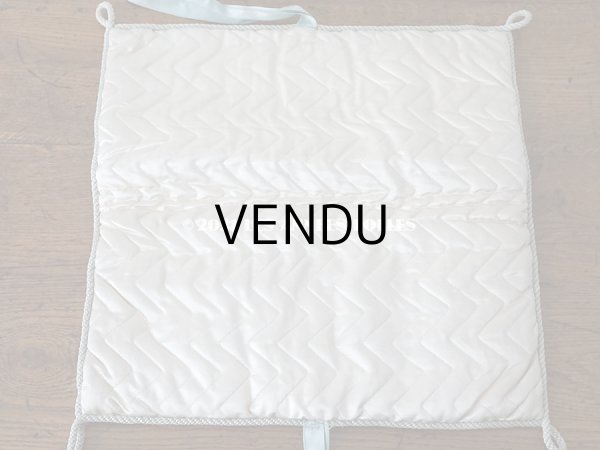 画像13: アンティーク  シルク製 ハンキーケース 野生の薔薇 ＆MARGUERITE パウダーグリーン ハンカチ用ポシェット  (13)