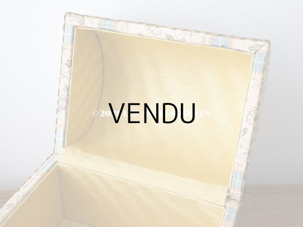 画像6: アンティーク 花模様のコフレ ジャガード織 (6)