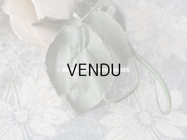 画像9: 1900年代 アンティーク　オフホワイトの薔薇の大きな布花  (9)