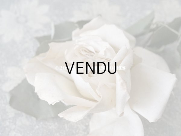 画像5: 1900年代 アンティーク　オフホワイトの薔薇の大きな布花  (5)