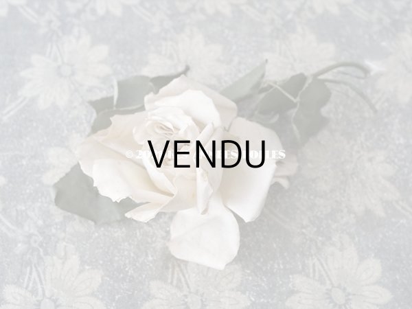 画像4: 1900年代 アンティーク　オフホワイトの薔薇の大きな布花  (4)