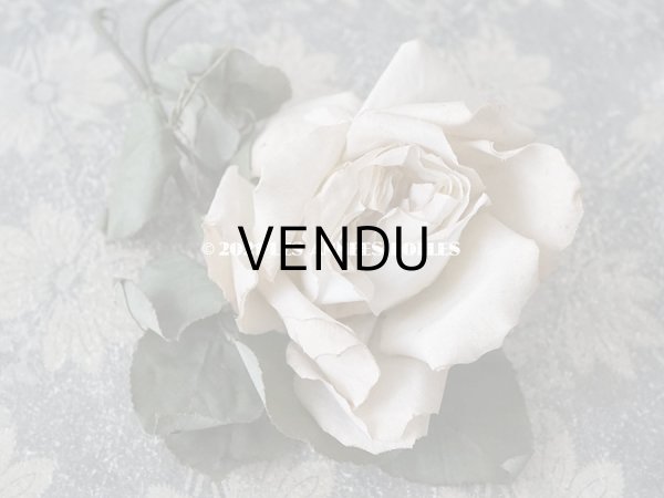 画像3: 1900年代 アンティーク　オフホワイトの薔薇の大きな布花  (3)