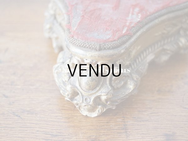 画像3: 19世紀末 アンティーク ロカイユ装飾の台座 2点セット  (3)