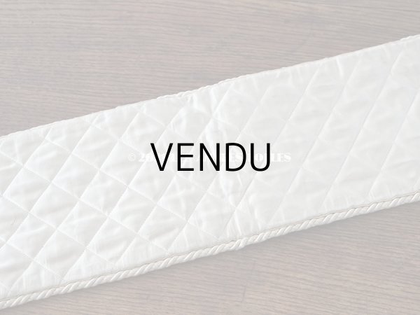 画像20:  アンティーク リボン刺繍のパネル ピアノカバー ローズパニエ　122×14cm (20)