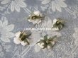 画像3: アンティーク  小さな薔薇の布花 4ピースのセット　パウダーピンク (3)