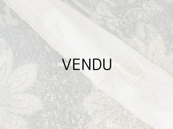 画像17: アンティーク ドール用 ベビー用 小さなボネ アイボリーのシルクリボン＆レース (17)