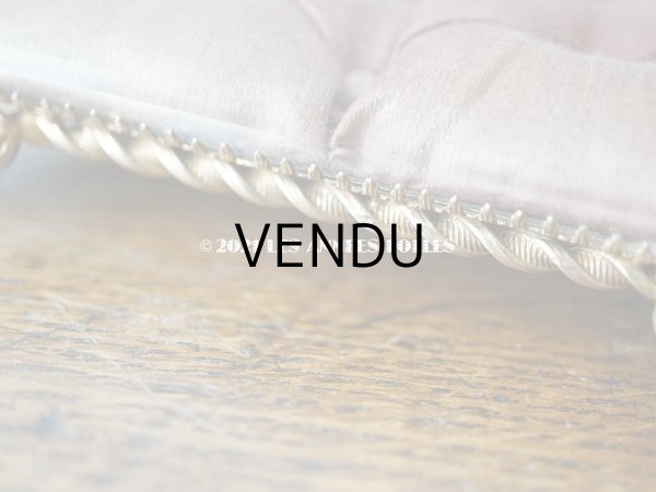 画像16: 19世紀 アンティーク ジュエリーボックス シルク製クッション スモーキーレッド (16)