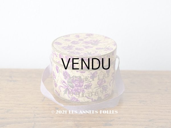 画像1: アンティーク 菫の砂糖菓子の紙箱 VIOLETTES DE TOULOUSE (1)