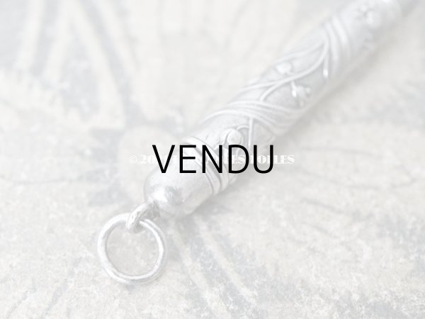 画像6: 1900年代 アンティーク シルバー製 鈴蘭のとても小さなペンシルケース シャトレーヌ用 (6)