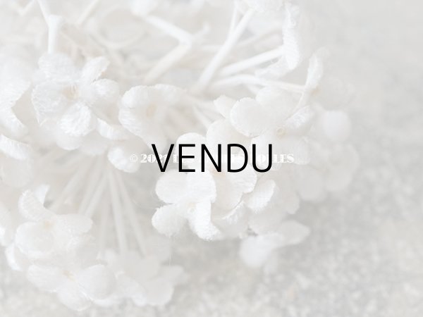 画像4: アンティーク  ホワイト・グレーのベルベット 布花  (4)