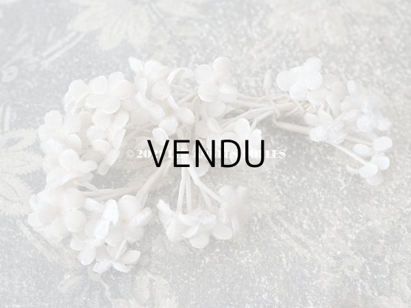 画像5: アンティーク  ホワイト・グレーのベルベット 布花  (5)