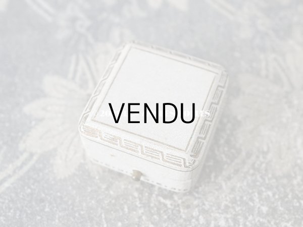 画像6: 1920年代 アンティーク  ジュエリーボックス  金彩入り オフホワイト (6)