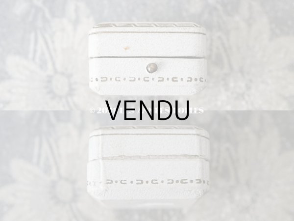 画像8: 1920年代 アンティーク  ジュエリーボックス  金彩入り オフホワイト (8)