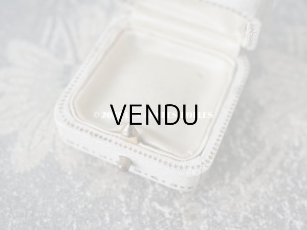 画像5: 1920年代 アンティーク  ジュエリーボックス  金彩入り オフホワイト (5)