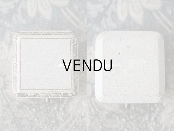 画像7: 1920年代 アンティーク  ジュエリーボックス  金彩入り オフホワイト (7)