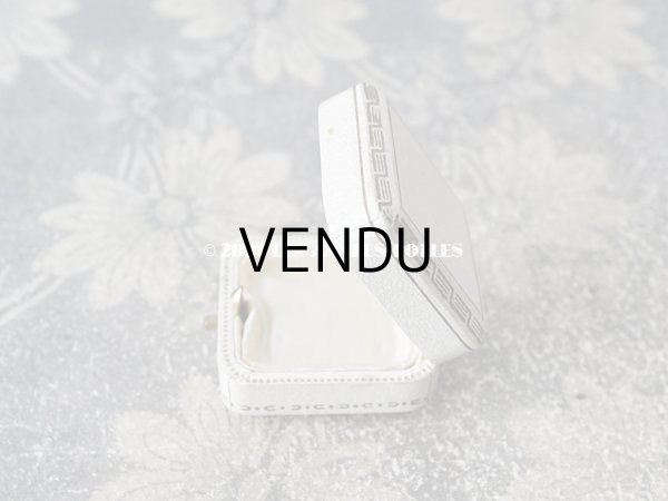 画像3: 1920年代 アンティーク  ジュエリーボックス  金彩入り オフホワイト (3)